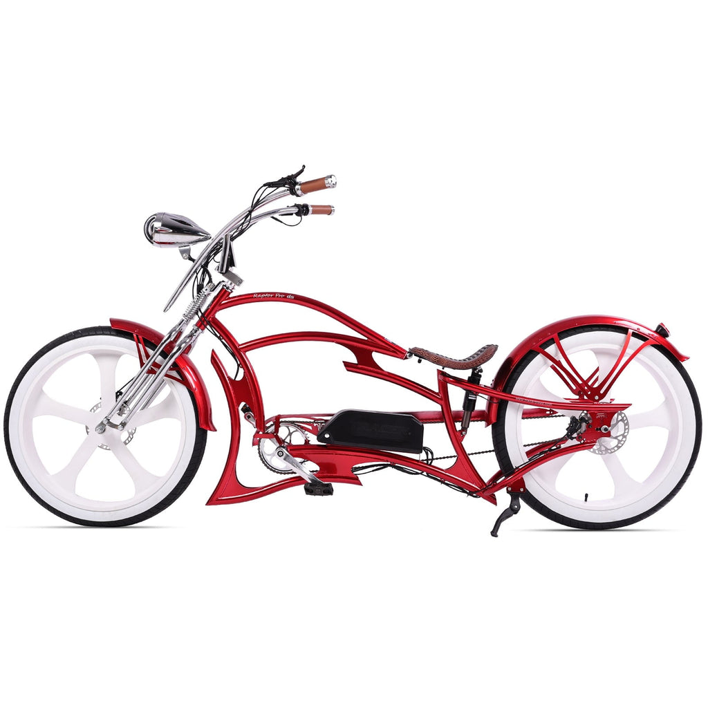 Tracer Raptor Pro DS 26 Electric Bike, 800W Rear Motor, 30mph, Up to 65 Miles, 5-level PAS, 48V/20Ah, for Men, Red Electric Bikes