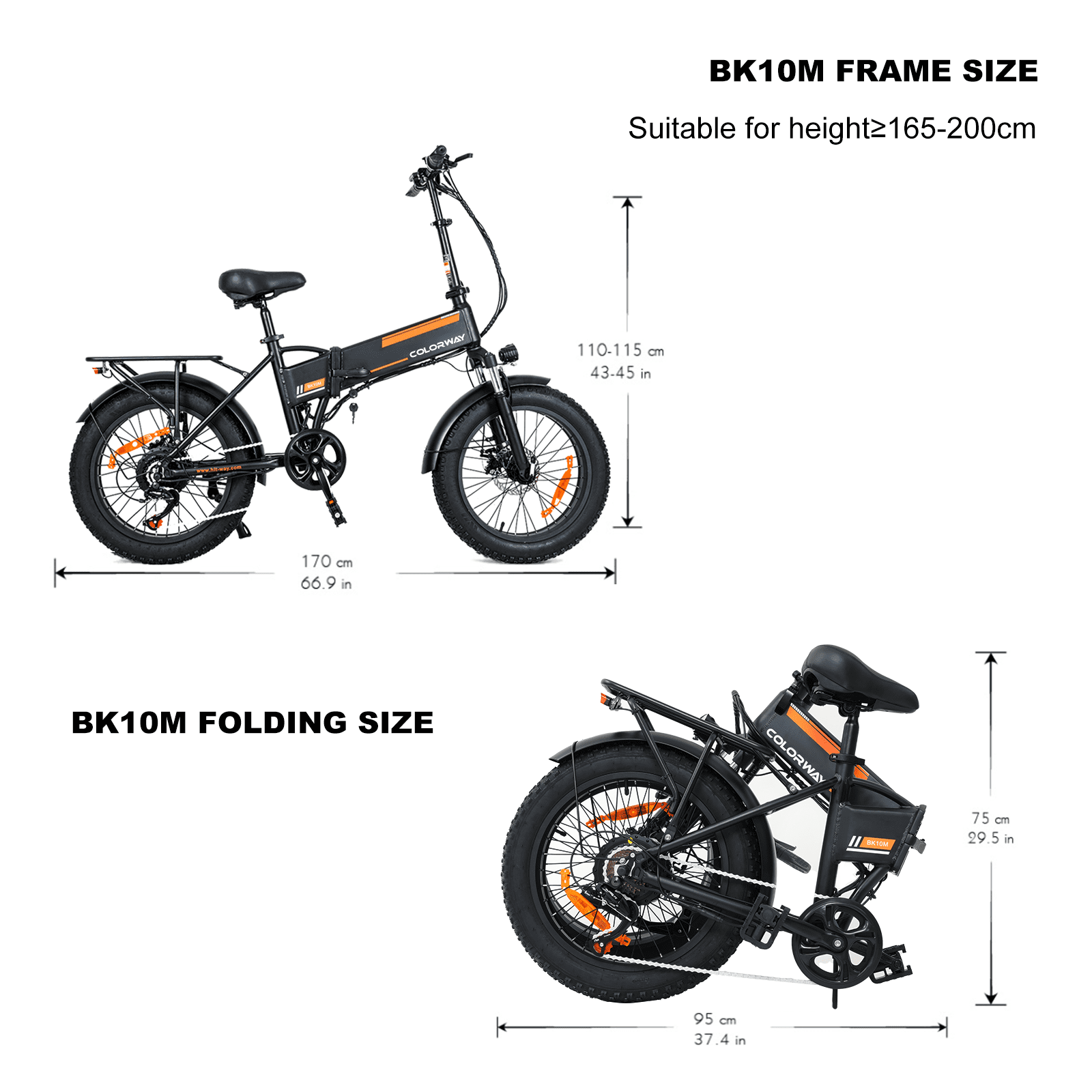 COLORWAY 750W Electric Bike for Adults , 20X4.0 Electric Bicycles with 36V/12AH Removable Battery E Bikes UL2849 Electric Bikes