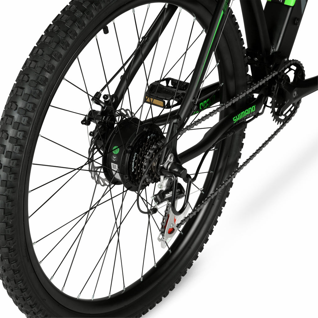 Hyper Bicycles 29 36V Class 2 Electric Mountain Bike, 350W Motor, Adult Ages 14+, Black Electric Bikes