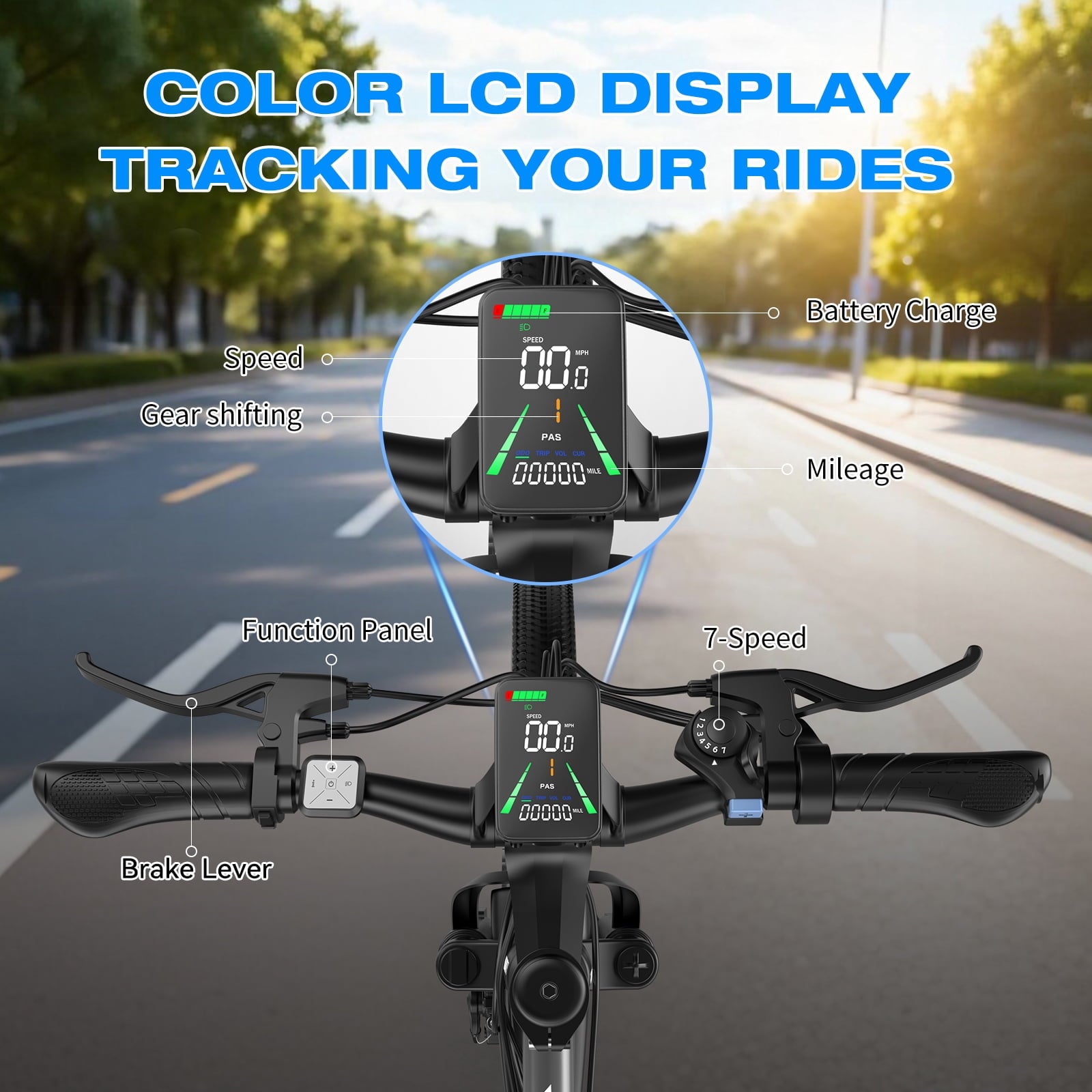 GWEIT 26Electric Bike for Adults, 1500W Peak Mountain E-Bike with 25MPH 45Miles Range Electirc Mountain Bike, 48V 10.4Ah Removable Battery, UL2849 Certified Electric Bikes