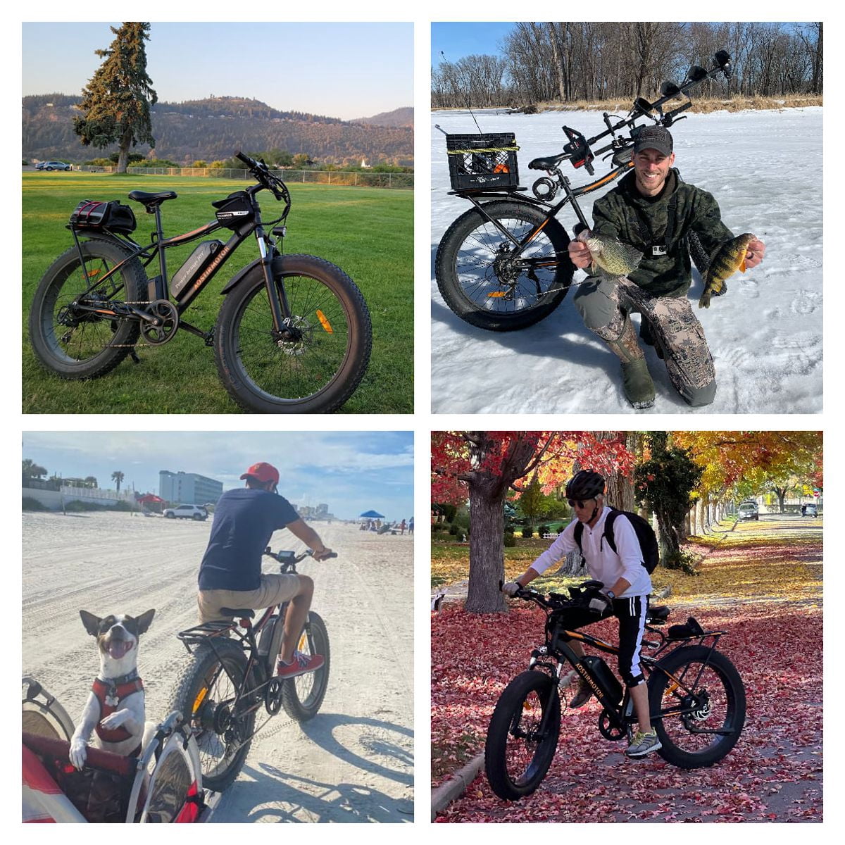 Aostirmotor Electric Mountain Bike, 48V 13AH Removable Lithium Battery 749W Ebike with Rack, 26 4.0 inch Fat Tire Bike, Electric Bicycle for Adults UL2849 (Black) Electric Bikes