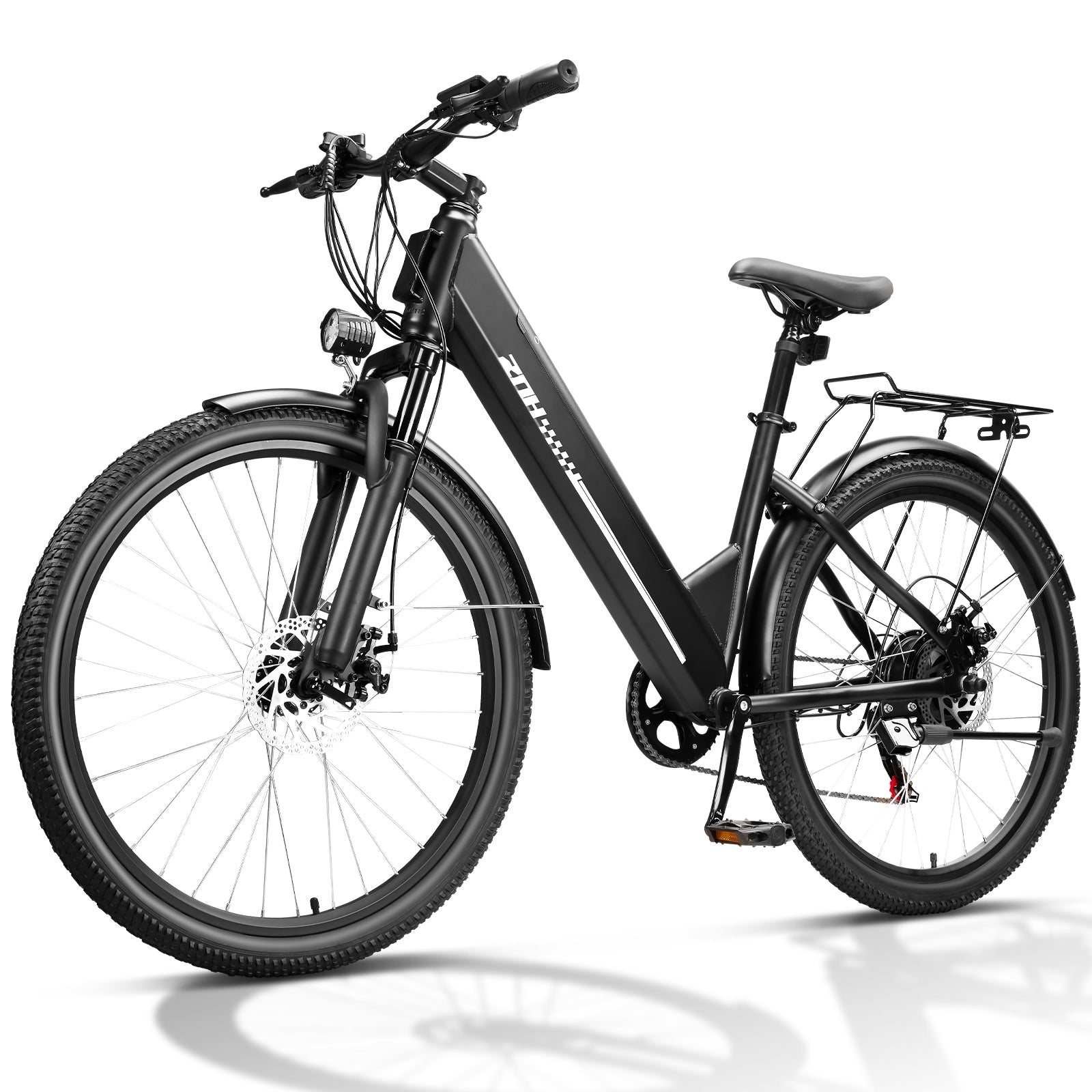 ZNH 26Low Step Commuter Electric Bike for Adults|750W Powerful Motor Adult Electric Bicycles Max 20mph|48V 13Ah Removable Battery Women City Ebike|UL2849|Black Electric Bikes