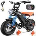 1200W Off-Road Electric Bike for Adults, 48V 18AH Removable Battery, 16 Wide Tires, 5-Speed Transmission, Dual Disc Brakes & Spring Suspension Electric Bikes