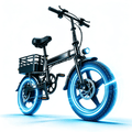 14IN Folding ebike for Adults Teens,500W Motor up to 20 mph Range 30 mile with 36V 12Ah Removable Battery Dual-disc brakes Electric bicycle,UL 2849 Electric Bikes
