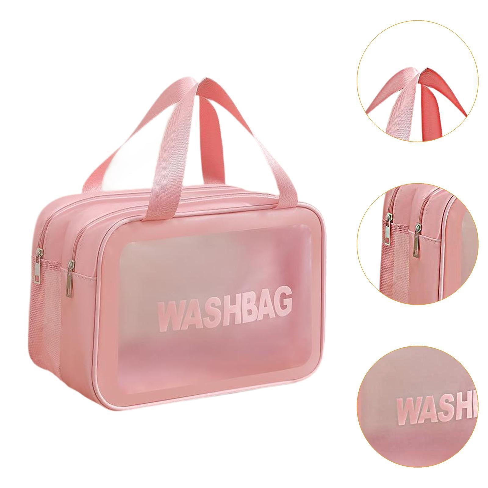 DOLITY Travel Toiletry Bag Cosmetic Bag Organizer for Swimming Sports Games Concert Pink M Electric Bikes