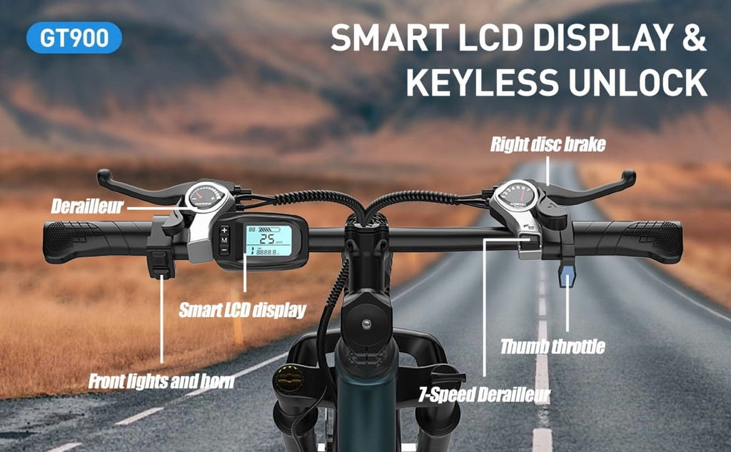 Aairsk 24''Electric Bike for Adults, 400W Motor Mountain Ebike, 36V 13AH, 40 Miles Long Range, UL2849 Electric Bikes