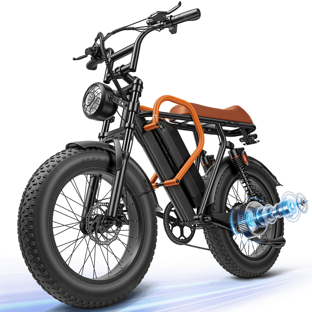 20 Fat Tire Electric Mountain Bike for Adults, 1500W Peak Motor 30MPH Electric Bike, 48V 18AH Removable Battery, Dual Suspension & 7-Speed, UL 2849 Certified Electric Bikes