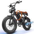 20 Fat Tire Electric Mountain Bike for Adults, 1500W Peak Motor 30MPH Electric Bike, 48V 18AH Removable Battery, Dual Suspension & 7-Speed, UL 2849 Certified Electric Bikes