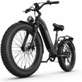 2000W Peak Power Electric Fat Tire Bike for Adults - 28MPH, 48V 18Ah (35-85 Miles), 24x3 All-Terrain Ebike Electirc Bicycle with Front+Back Suspension & 11 Comfort Seat - Conquer Snow, Sand Electric Bikes