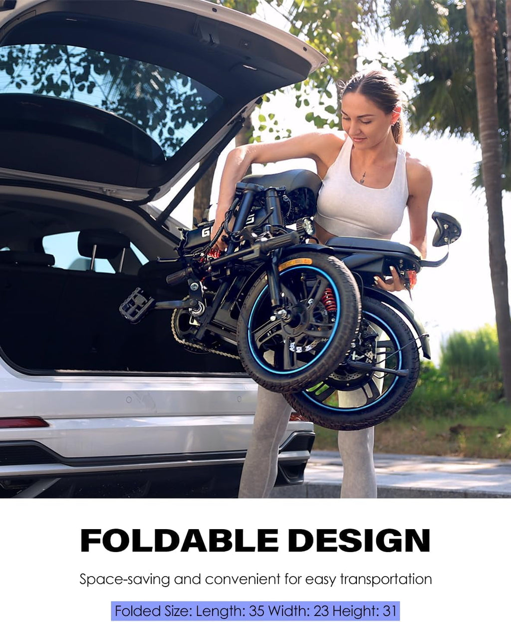 Electric Bike for Adults, 16 Tire Electric Bicycle with Peak 750W Motor 28 MPH Max Speed, 48V Removable Battery Range to 45 Miles Off Road Ebike Electric Bikes