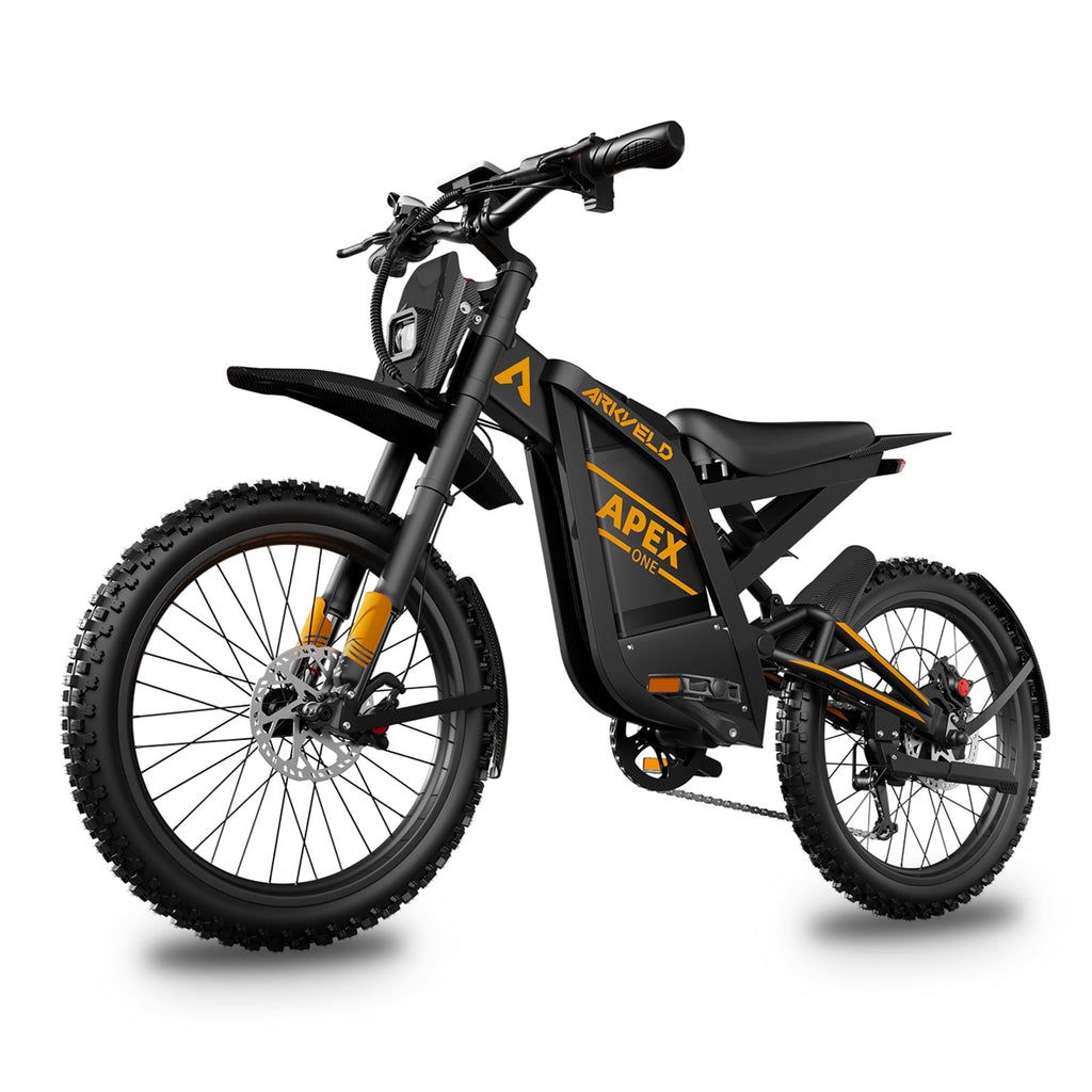 Arkveld APEX1 Electric Bike for Adults，Peak-3000W 25 Fat Tire All-Terrain E-Bike 80Miles 40MPH Electric Dirt Bike for Road Sand Mountain Snow - 48V 32AH Battery Powered Electric Motorcycle,UL2849 Electric Bikes