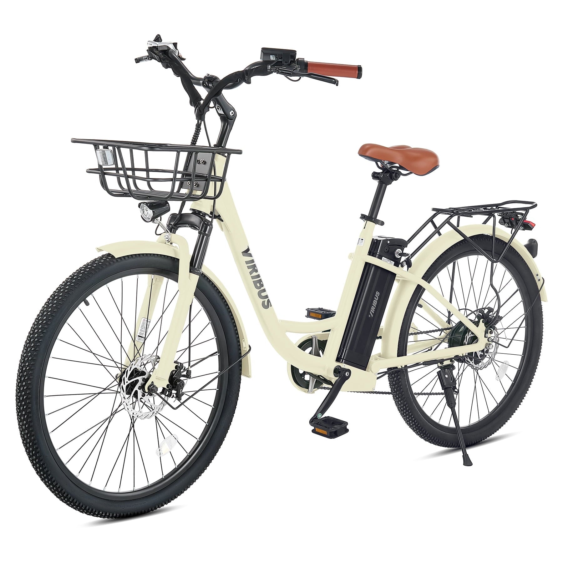 26 Electric Bike for Adults 7 Speed 20mph 500W Ebike for Women Men Seniors, Black Electric Bikes
