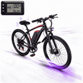 26 Electric Bike for Adults, 500W Peak Motor, 36V 12Ah Removable Waterproof Battery, 20 MPH, 30 Miles Range, 7-Speed Suitable for Mountain, Commuting, Shopping, or Trip, UL 2849 Electric Bikes