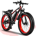EOEOTWO 26'' Fat Tire Electric Mountain Bike for Adults, 1500W 48V 15Ah Battery, 60Miles Long Range, 34MPH High-Speed  Cruiser Ebike, All-Terrain Bicycle with Front Suspension & LED Display UL2849 Electric Bikes
