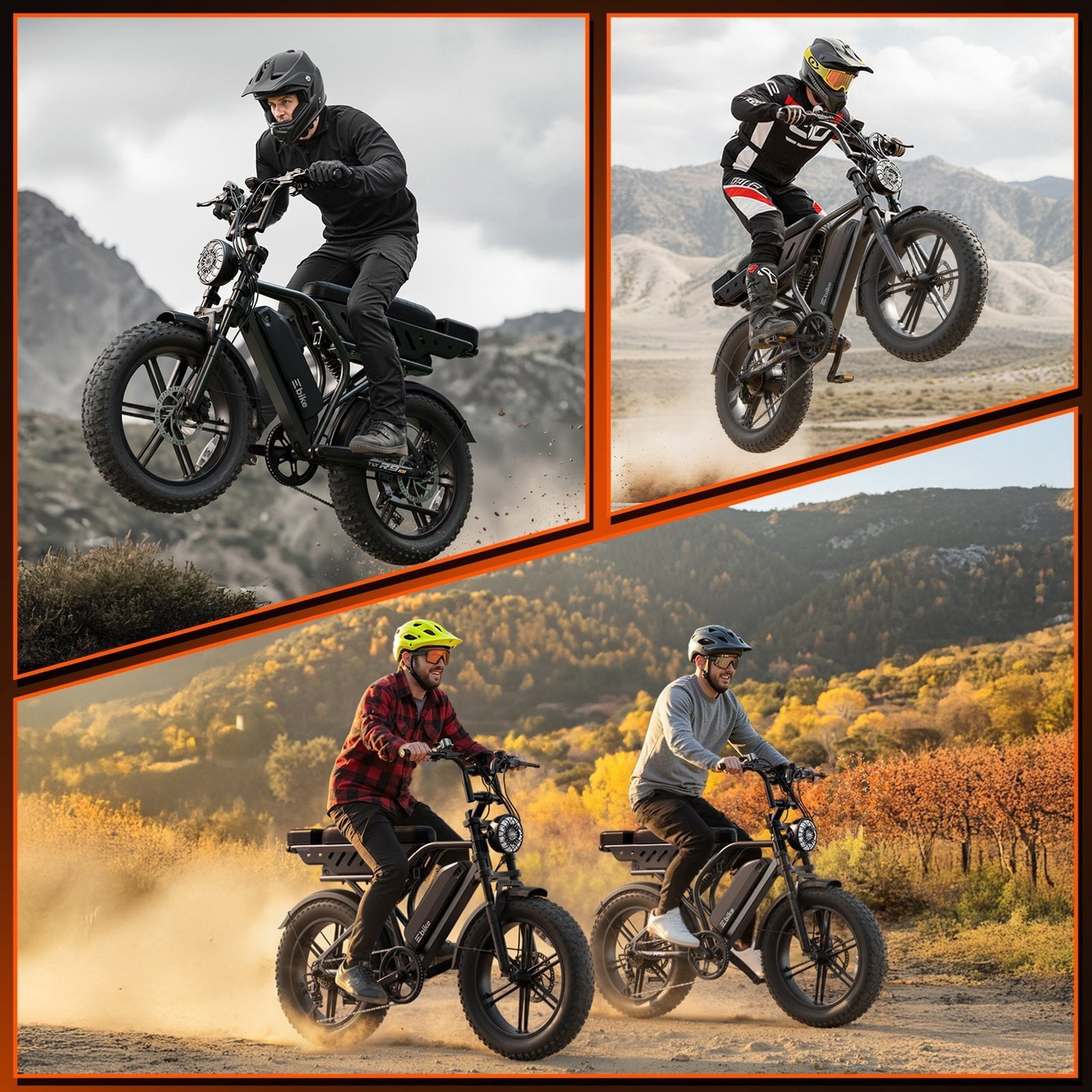 TST Electric Bike for Adults, 750W Peak 1500W Motor, 20x4 Fat Tire E Bicycle, E Mountain Bike, 48V/15AH UL2849, App Control Electric Bikes