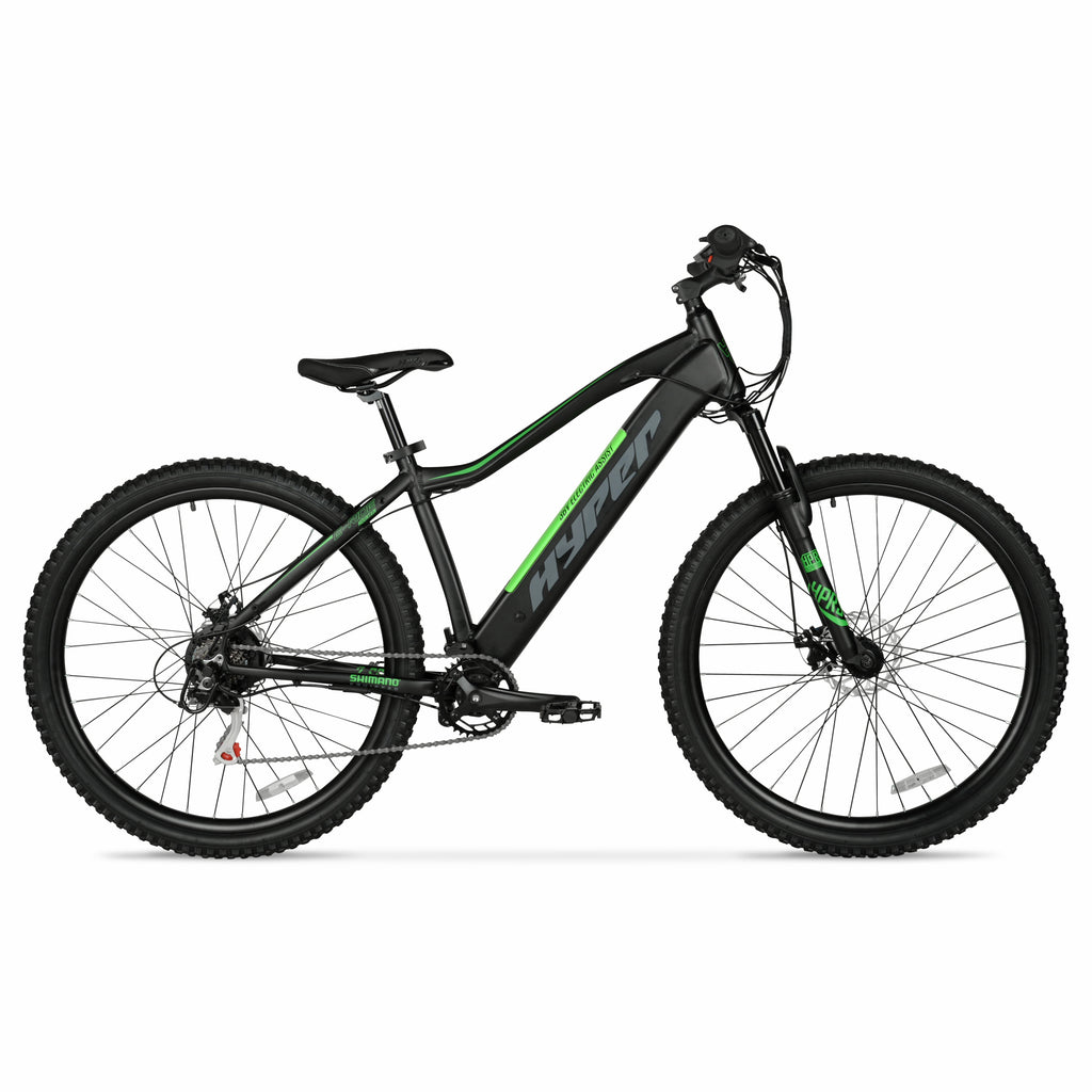 Hyper Bicycles 29 36V Class 2 Electric Mountain Bike, 350W Motor, Adult Ages 14+, Black Electric Bikes