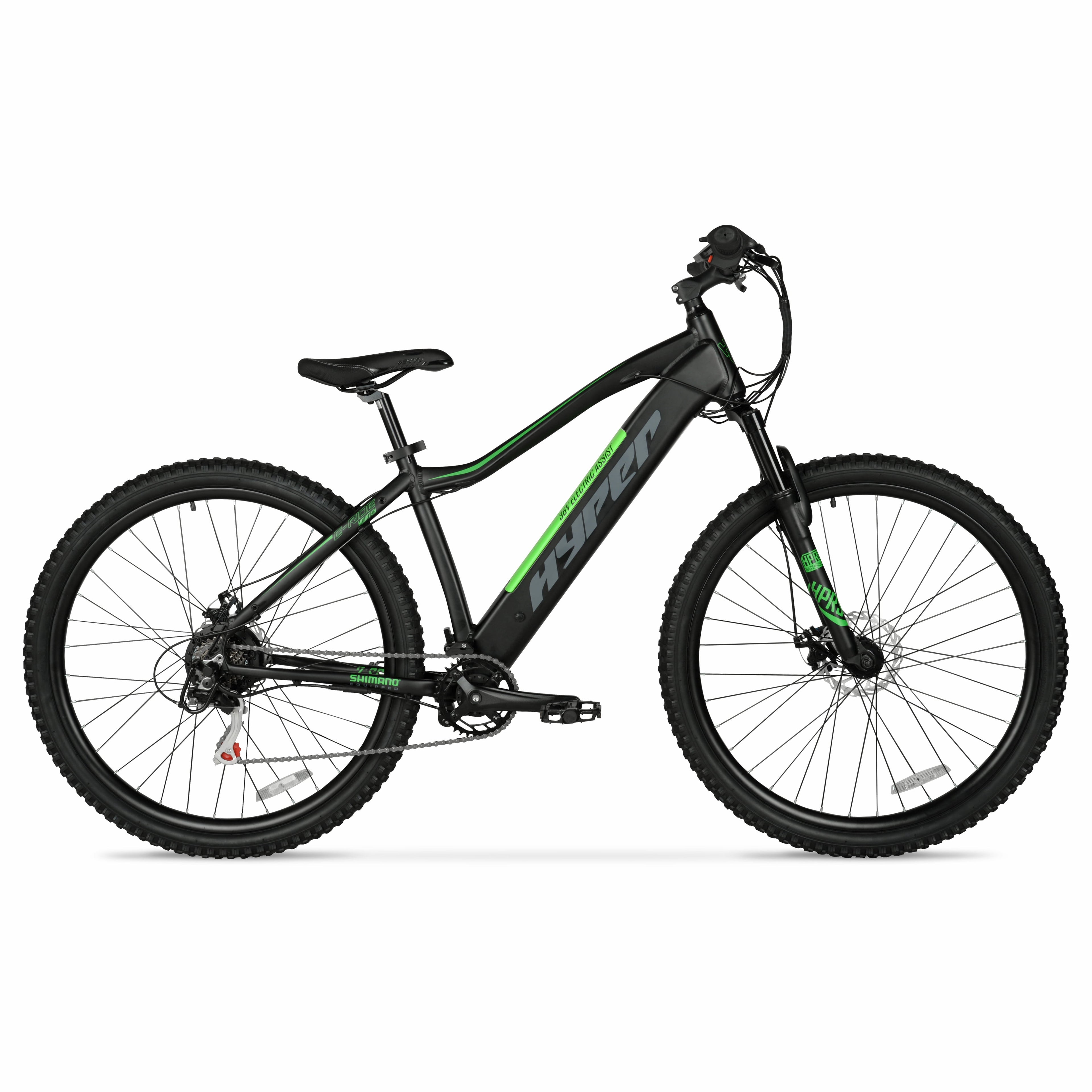Hyper Bicycles 29 36V Class 2 Electric Mountain Bike, 350W Motor, Adult Ages 14+, Black Electric Bikes