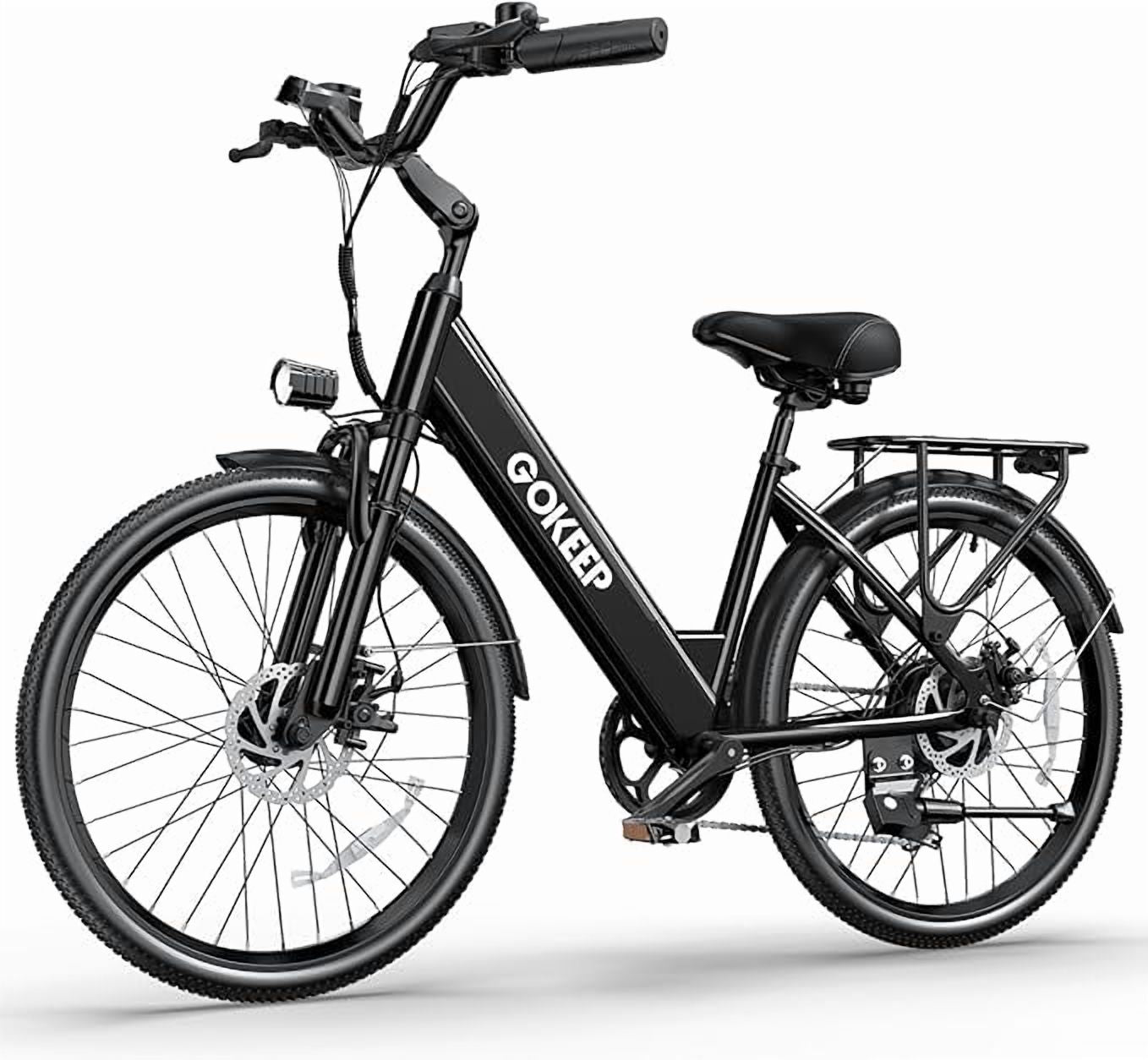 GOKEEP Electric Bike for Adults 600W Motor 10.4AH 48V Battery 26 All Terrain Ebike UL2849 Electric Bikes