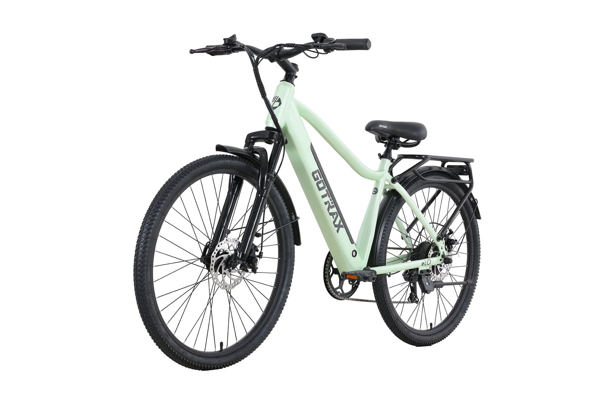 GOTRAX Elo 26 Adult Electric Commuter Bike, 36V 10.4Ah, 25 Miles, 7 Speed Shimano, Front Suspension, Unisex Electric Bikes