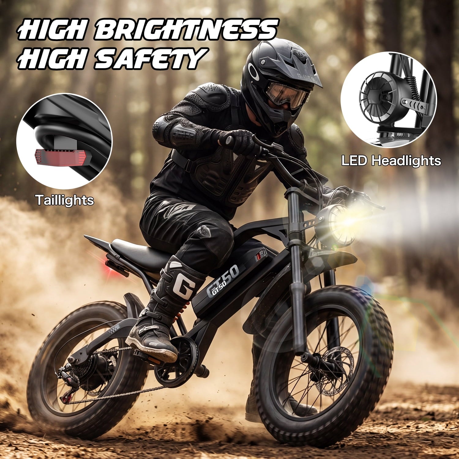 Adult Electric Bike 2500W Brushless Motor, 48V 25AH Long Range Battery, 26 Fat Tire E-Bike, 25MPH, 7-Speed, IPX5 Waterproof, Electric Bicycle for Mountain, Beach, Commute Electric Bikes