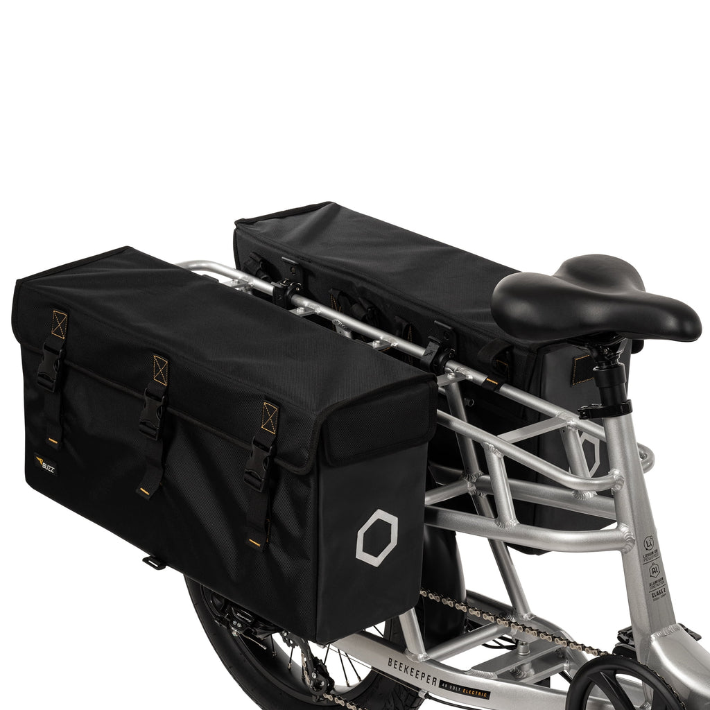 Buzz 24 Beekeeper 48V Electric Cargo Bike, Fits Riders 60+, Silver, Adult, Unisex Electric Bikes