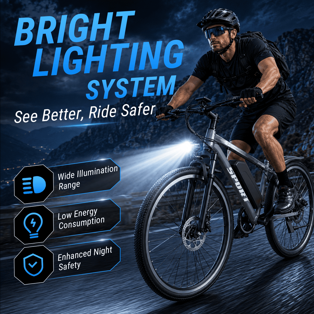 ASKGO Adult Electric Mountain Bike, 750W Peak Motor, 48V 10.4Ah Removable Battery, 26-Inch E-Bike, 20 MPH Max Speed, 45-Mile Range, Dual Disc Brakes & Full SuspensionTrail Riding,  Gray Electric Bikes