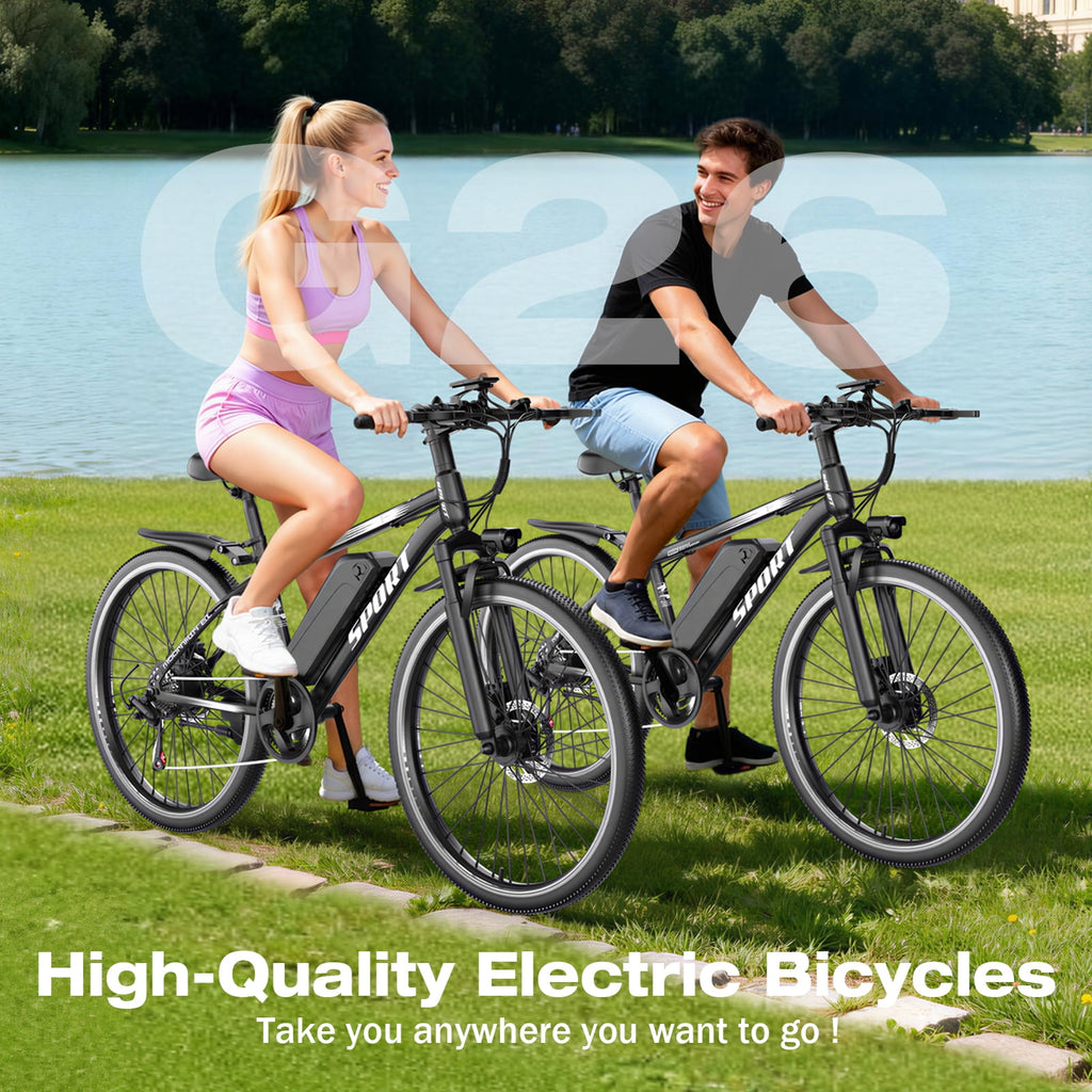 1200W Adult Electric Mountain Bike, 48V 10A Removable Battery-65 Miles, 26 Professional Shock Absorbing Tires,30MPH Off-Road Motorcycle,7 Speed Ebike,UL2849 Electric Bikes