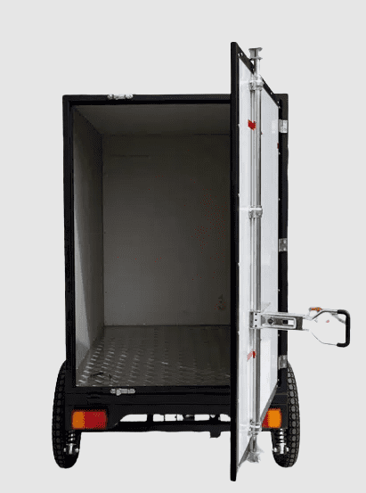 Electric Box Cargo Trike Bike 500W Motor 48V Battery Delivery Truck 3 Wheel Utility Bicycle 660 lb Load Pedal Assist Throttle Black Electric Bikes