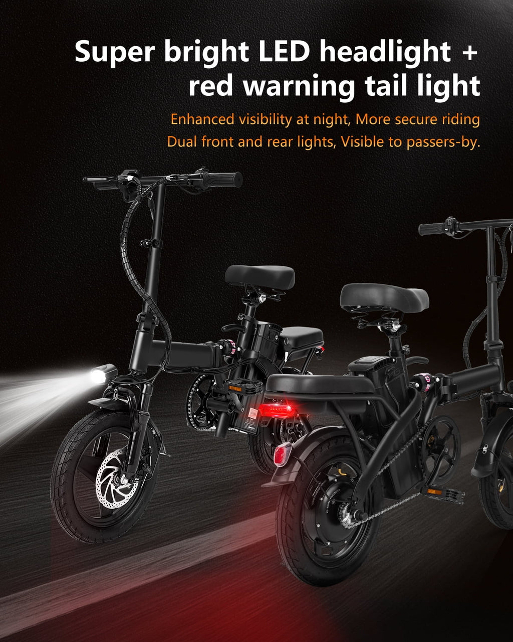 XKJ Electric Bike for Adults,500W Brushless Motor Ebike with 576Wh Removable Battery,Multi-Shock Absorption,Commuter Electric Bicycle, UL2849 Electric Bikes