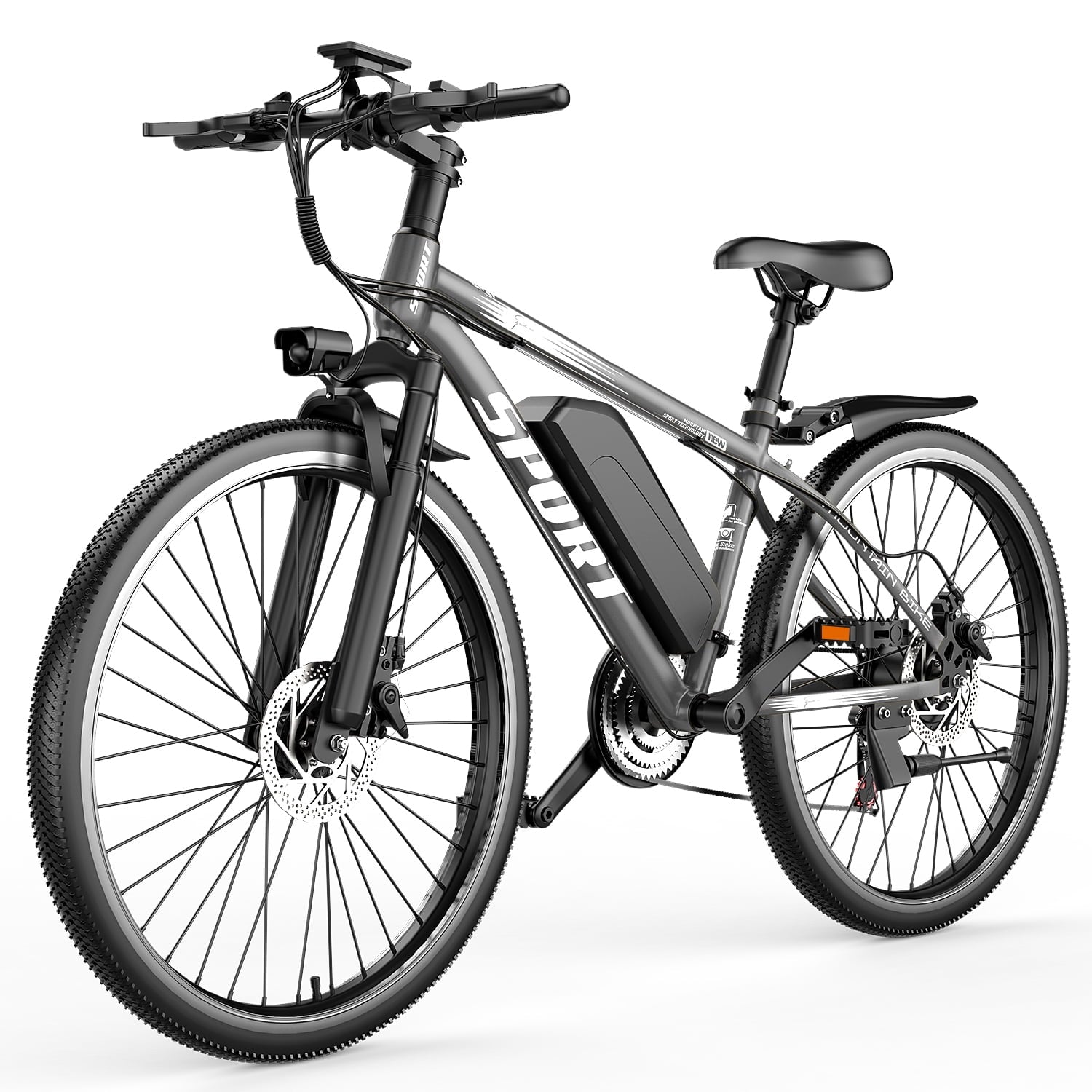 1200W Adult Electric Mountain Bike, 48V 10A Removable Battery-65 Miles, 26 Professional Shock Absorbing Tires,30MPH Off-Road Motorcycle,7 Speed Ebike,UL2849 Electric Bikes