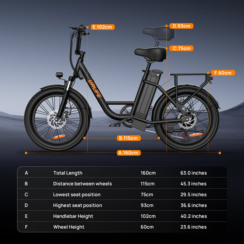 URLIFE 20*3.0 Electric Bike for Adults,1000W Peak Motor,48V 13AH Remobavle Battery,28MPH Max Speed, 7-Speed Mountain Ebike,UL2849-Black Electric Bikes