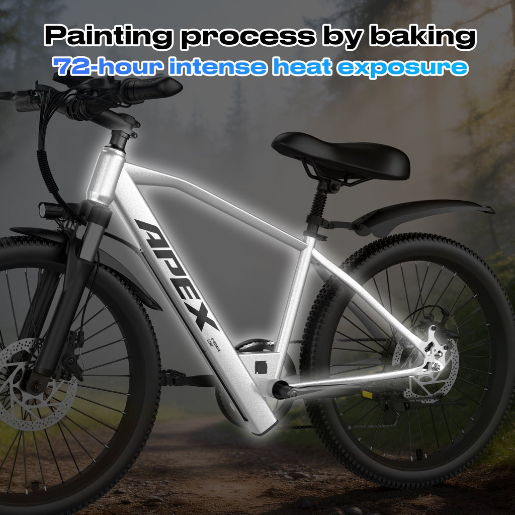 26 Electric Bike for Adults - 1200W Peak Motor, 28 MPH, 50 Mile Range, Removable 36V 13Ah Battery, 7-Speed, UL2849 Certified Commuter E-Bike Electric Bikes