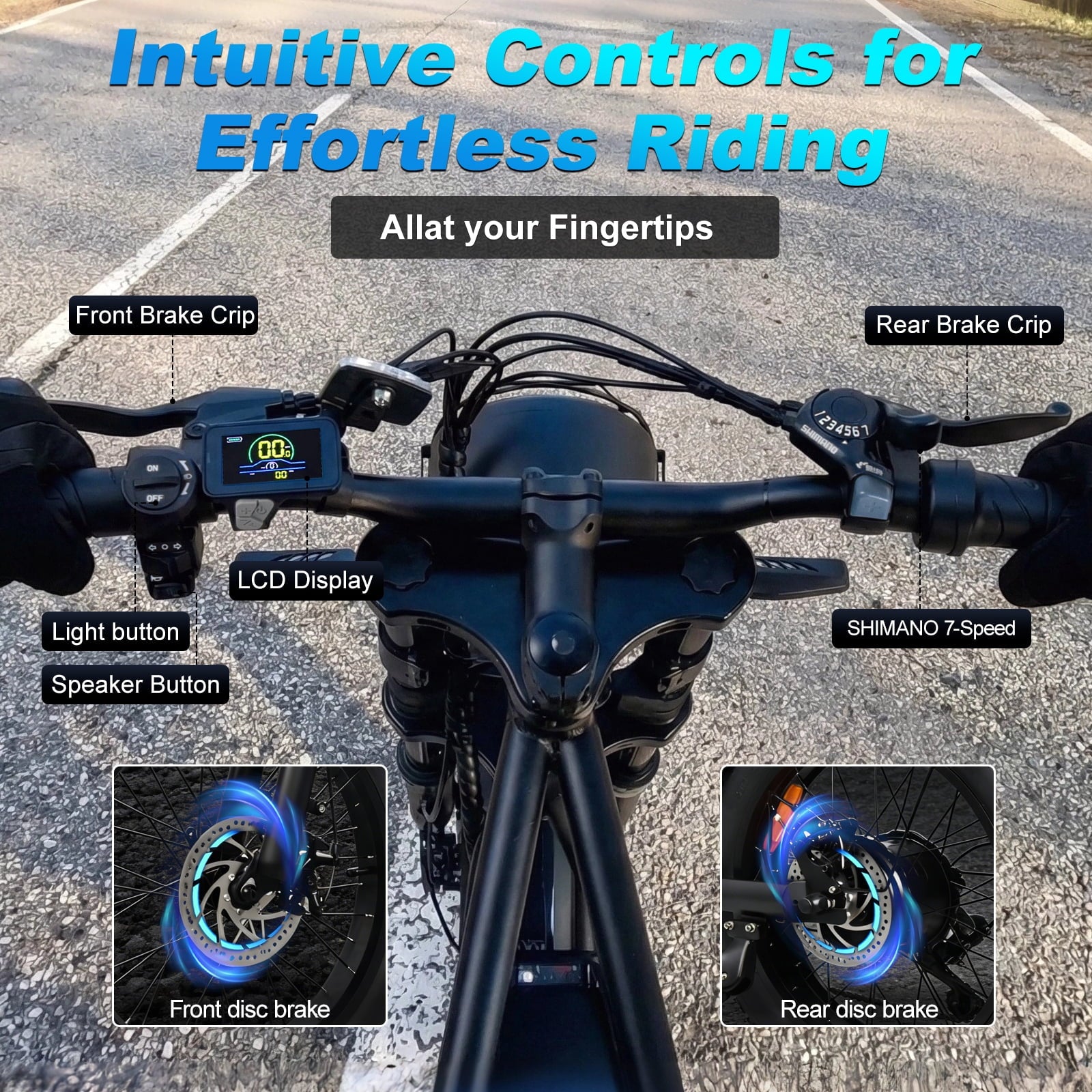 Smartravel Electric Bike for Adults ,1200W Peak Motor 20MPH 45+ Miles 48V 18.2Ah Removable Battery, 20x4 Fat Tire 7-Speed Mountain Commuter Ebike ,UL 2849 Electric Bikes