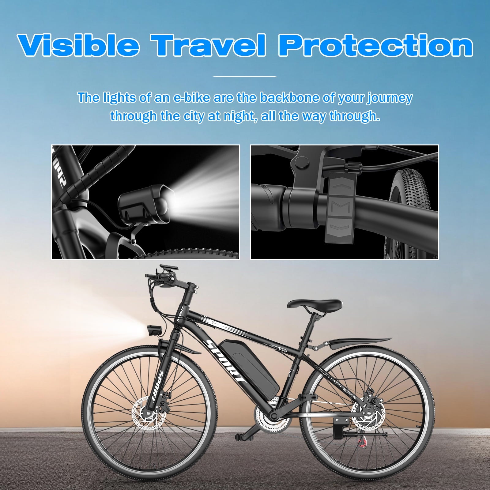 1200W Adult Electric Mountain Bike, 48V 10A Removable Battery-65 Miles, 26 Professional Shock Absorbing Tires,30MPH Off-Road Motorcycle,7 Speed Ebike,UL2849 Electric Bikes