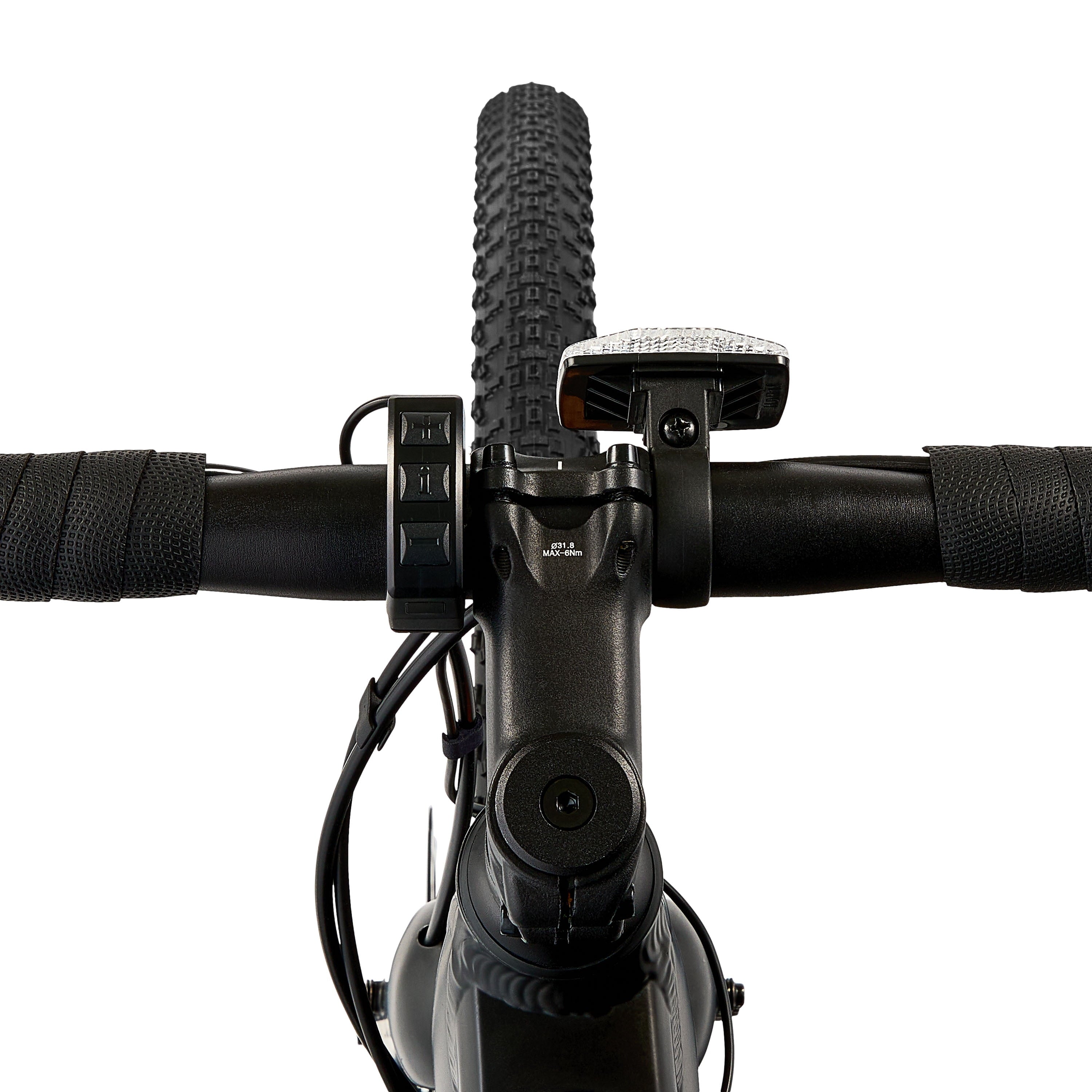 Ozark Trail 700C Rebel+ Drop Bar Electric Gravel Bike, Class 1 Mid-Drive, Large Frame, Fits Riders 5'9-6'3, Black, Adult, Unisex, Online Only Electric Bikes