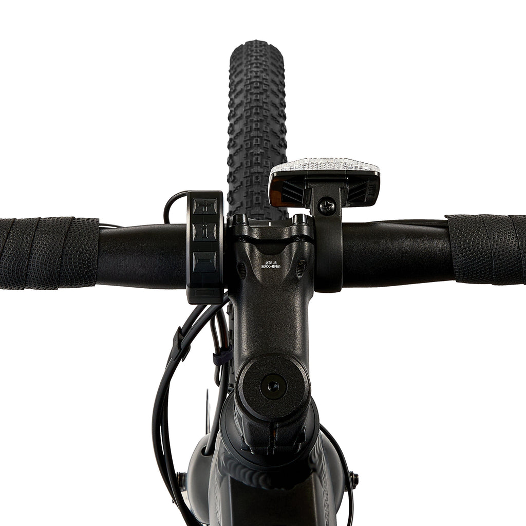 Ozark Trail 700C Rebel+ Drop Bar Electric Gravel Bike, Class 1 Mid-Drive, Medium Frame, Fits Riders 5'5-5'11, Black, Adult, Unisex, Online Only Electric Bikes