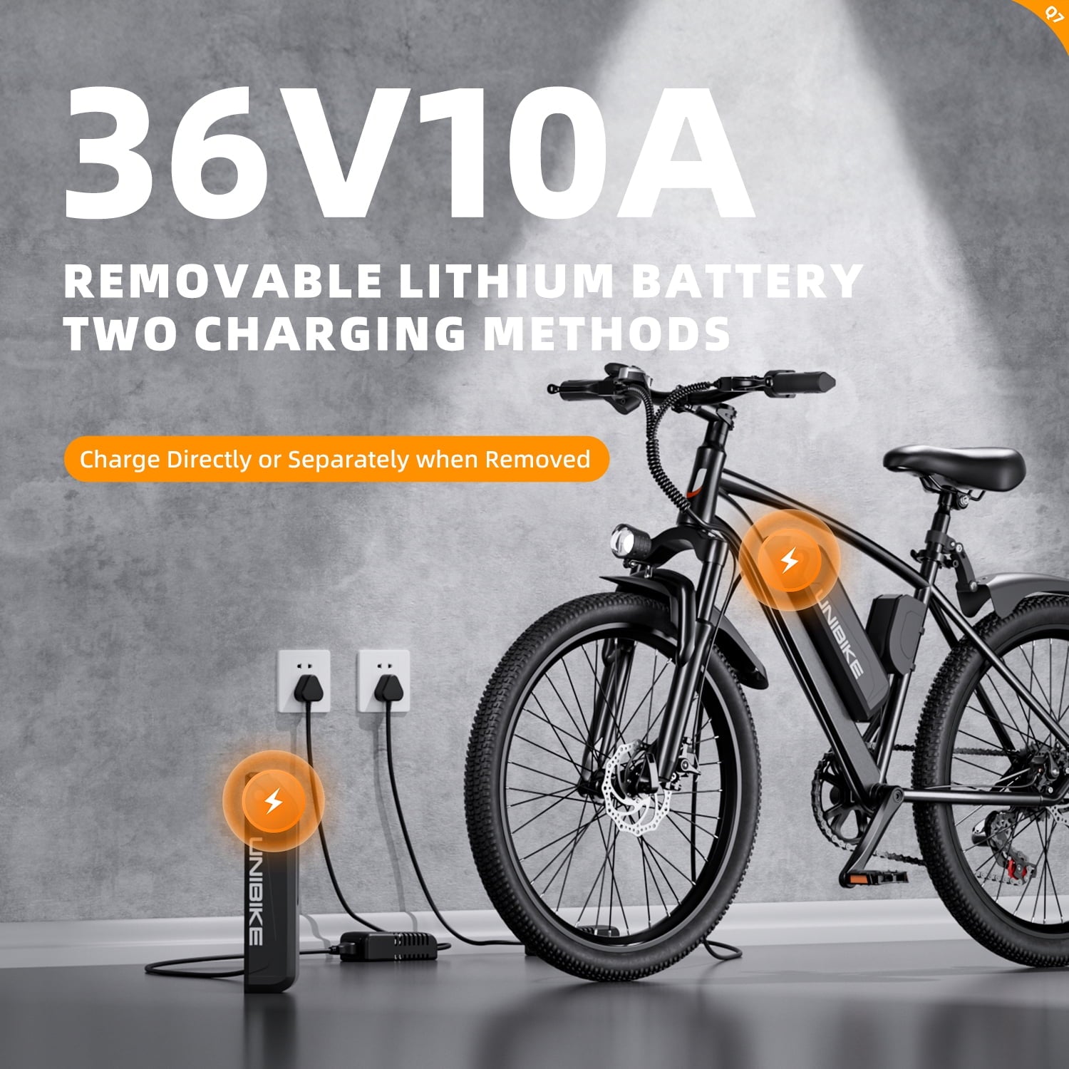26 Adult Electric Bicycle E-Bike, 748W Motor up to 60 Mile Range, 22MPH Max Speed, 36V 10Ah Removable Battery, 7-Speed, Disc Brakes & NFC Unlock, Mountain E-Bike for Commuting Electric Bikes