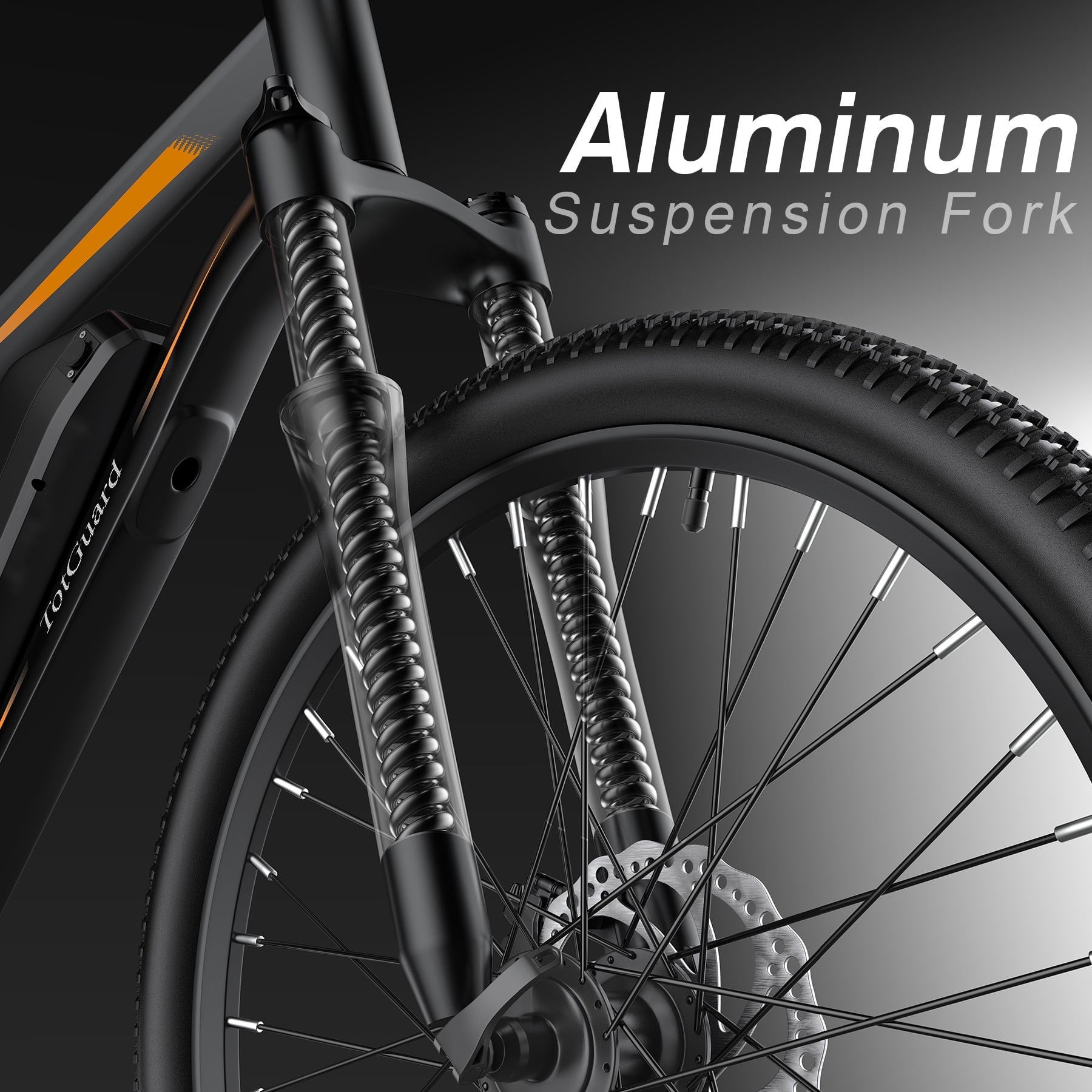 TotGuard Electric Bike for Adults, 26 Ebike 350W Adult Electric Bicycles, Electric Mountain Bike with 36V 10.4Ah Battery, Suspension Fork, Shimano 21 Speed Gears Electric Bikes