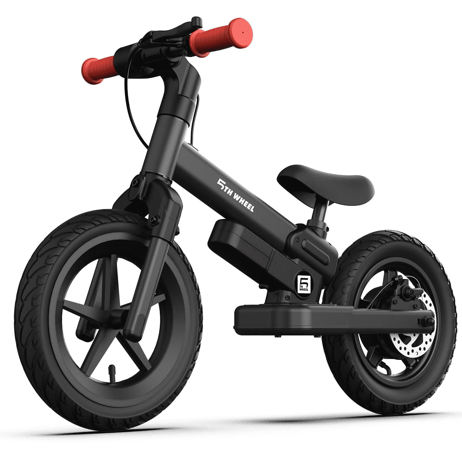 5TH WHEEL KB09 Electric Bike for Kids, 150W Electric Balance Bike Ages 3-8 Years Old, 12 Pneumatic Tire with Dual Brake, 3 Speed Modes Kid Electric Motorcycle Electric Bikes