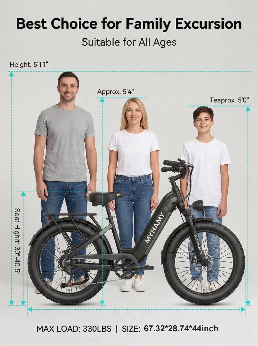 2000W Peak Power Electric Fat Tire Bike for Adults - 28MPH, 48V 18Ah (35-85 Miles), 24x3 All-Terrain Ebike Electirc Bicycle with Front+Back Suspension & 11 Comfort Seat - Conquer Snow, Sand Electric Bikes