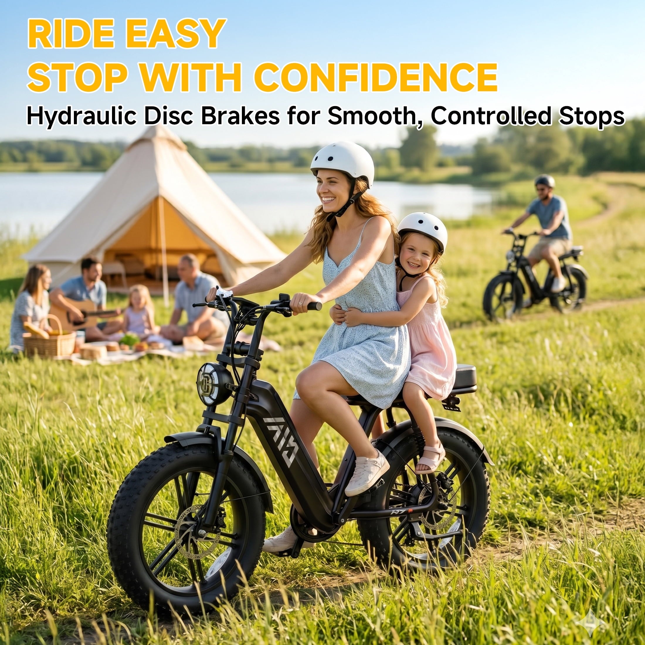 TST Electric Bike for Women, 750W Motor 48V15AH Battery, 20x4 Fat Tire, Hydraulic Disc Brakes, Full Suspension, UL2849 Electric Bikes