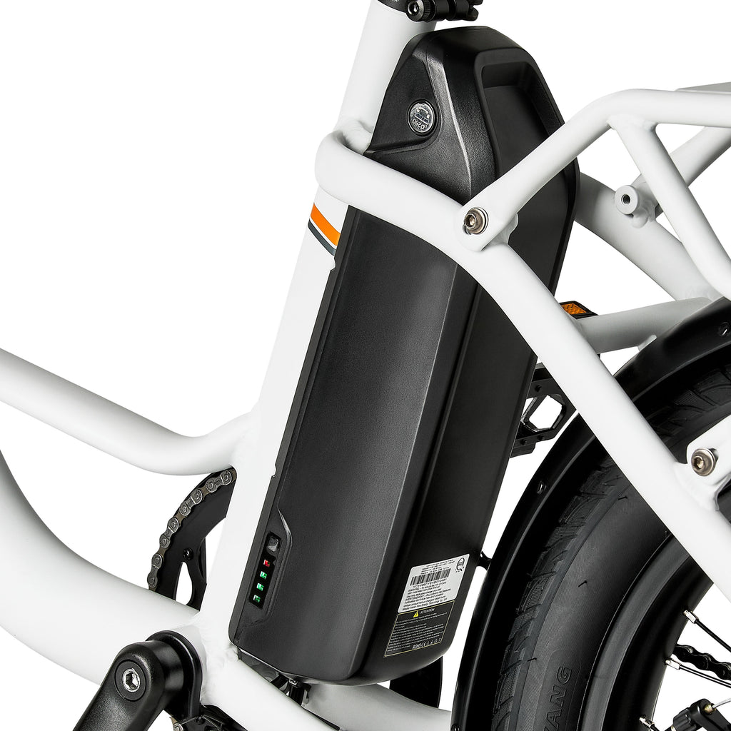 Concord 20 Loadpro Electric Cargo Bike, 48V, Class 2, Off-White, Fits Riders 4'11 - 6'3, Adult, Unisex, Online Only Electric Bikes