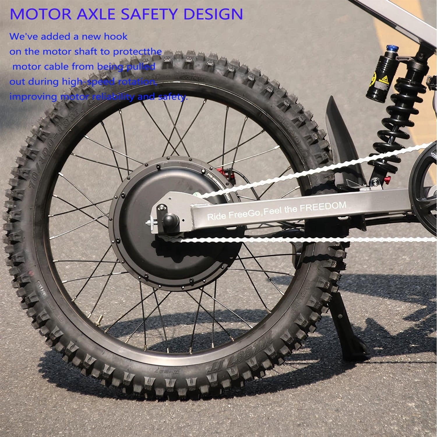 Freego X2Pro 6000W(Peak)Motor 60V 30Ah Battery Electric Motorcycle for Adults,Electric Dirt Bike Teens ,50MPH Off Road Electric Bicycle,19x2 Full Suspension/Four-Piston Hydraulic Brake UL2849 Electric Bikes