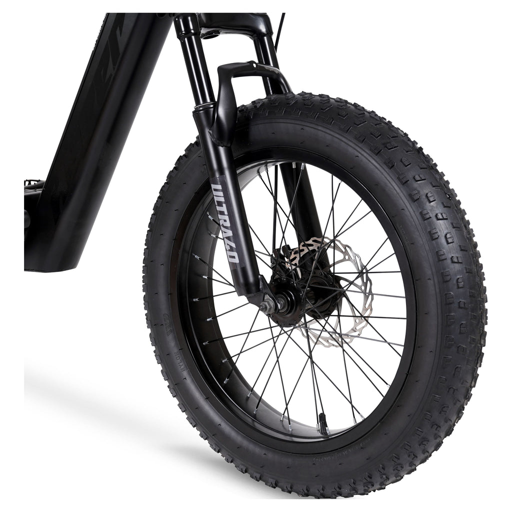 Hyper Bicycles 20 Ultra 40, 36V Electric Bike, Adult Ages 13+, 250W Motor, Matte Black Electric Bikes