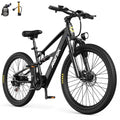 748W Peak Motor Aairsk F1 Electric Bike for Adults, 26 E-Bike with 22MPH Speed,36V13Ah Battery, Full Suspension, 7-Speed Gears Electric Bikes