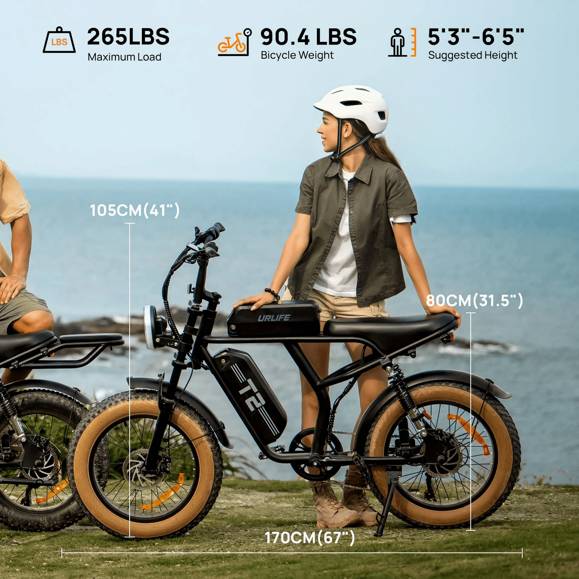URLIFE 1500W Electric Bike for Adults,204.0 Fat Tire Ebike,48V 15.6Ah Removable Battery,7-Speed E-Mountain Bikes,All-Terrain Off-Road Electric Bicycle,UL2849 Certified(Black) Electric Bikes