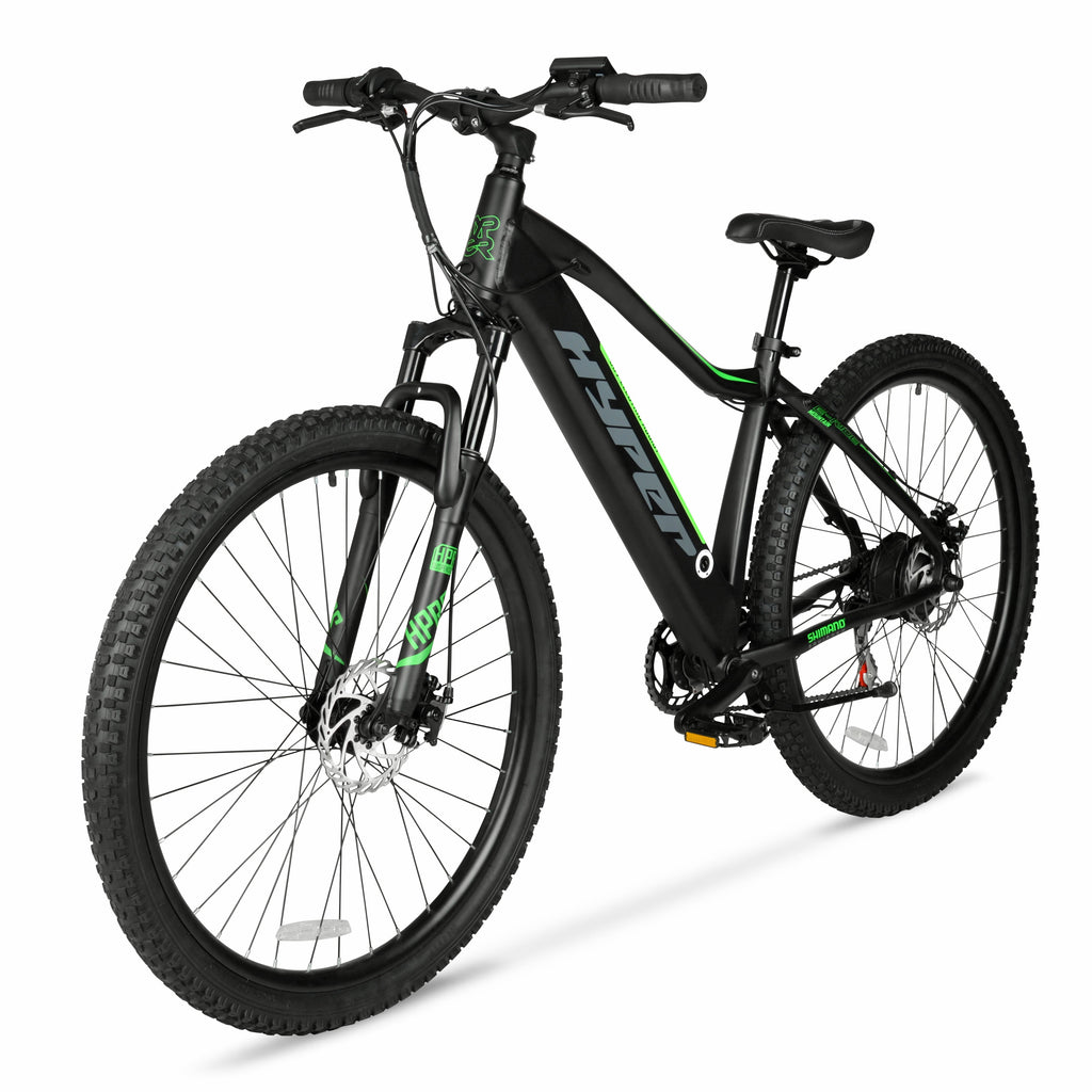 Hyper Bicycles 29 36V Class 2 Electric Mountain Bike, 350W Motor, Adult Ages 14+, Black Electric Bikes
