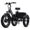 NOMIGO Electric Tricycle for Adults, 500W Motor, 48V 15Ah Battery, 20x4 Fat Tire 3-Wheel Electric Bike, 7-Speed, Rear Basket, Black Electric Bikes