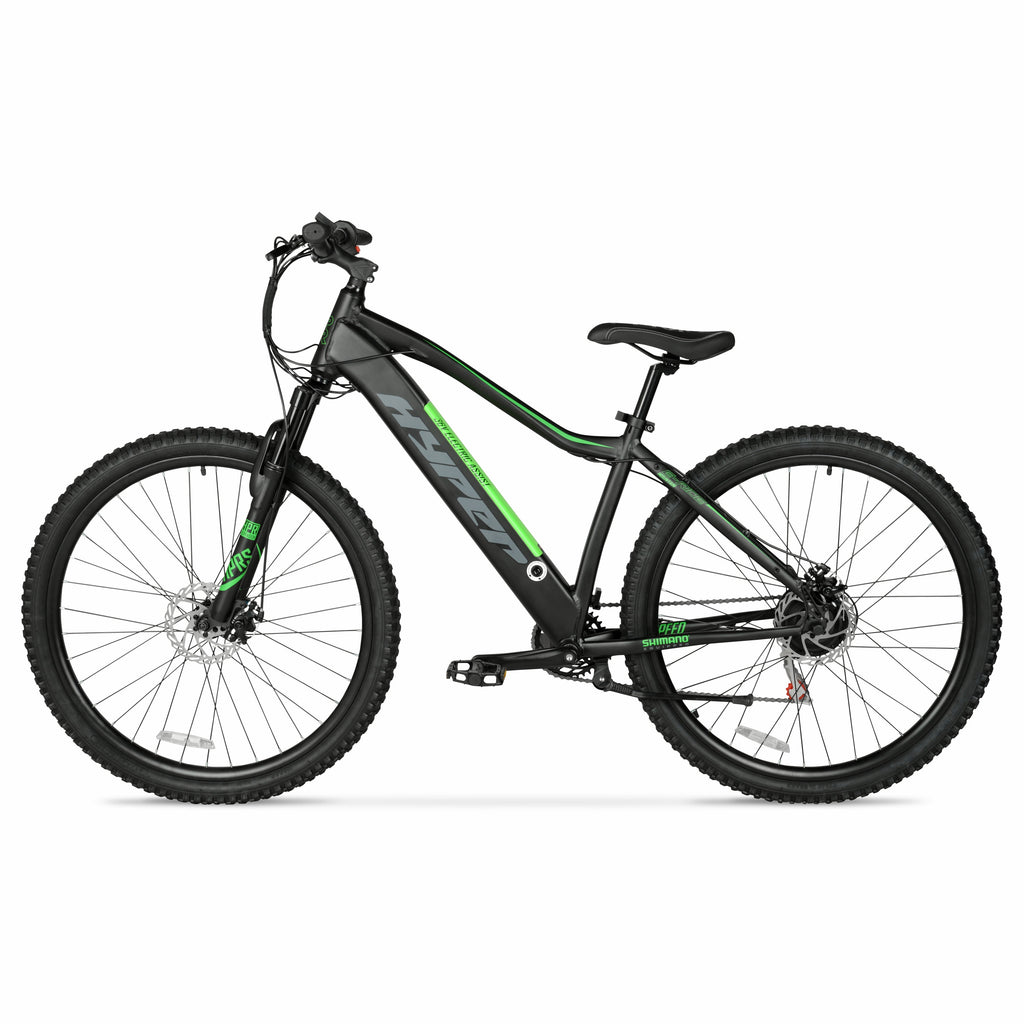 Hyper Bicycles 29 36V Class 2 Electric Mountain Bike, 350W Motor, Adult Ages 14+, Black Electric Bikes