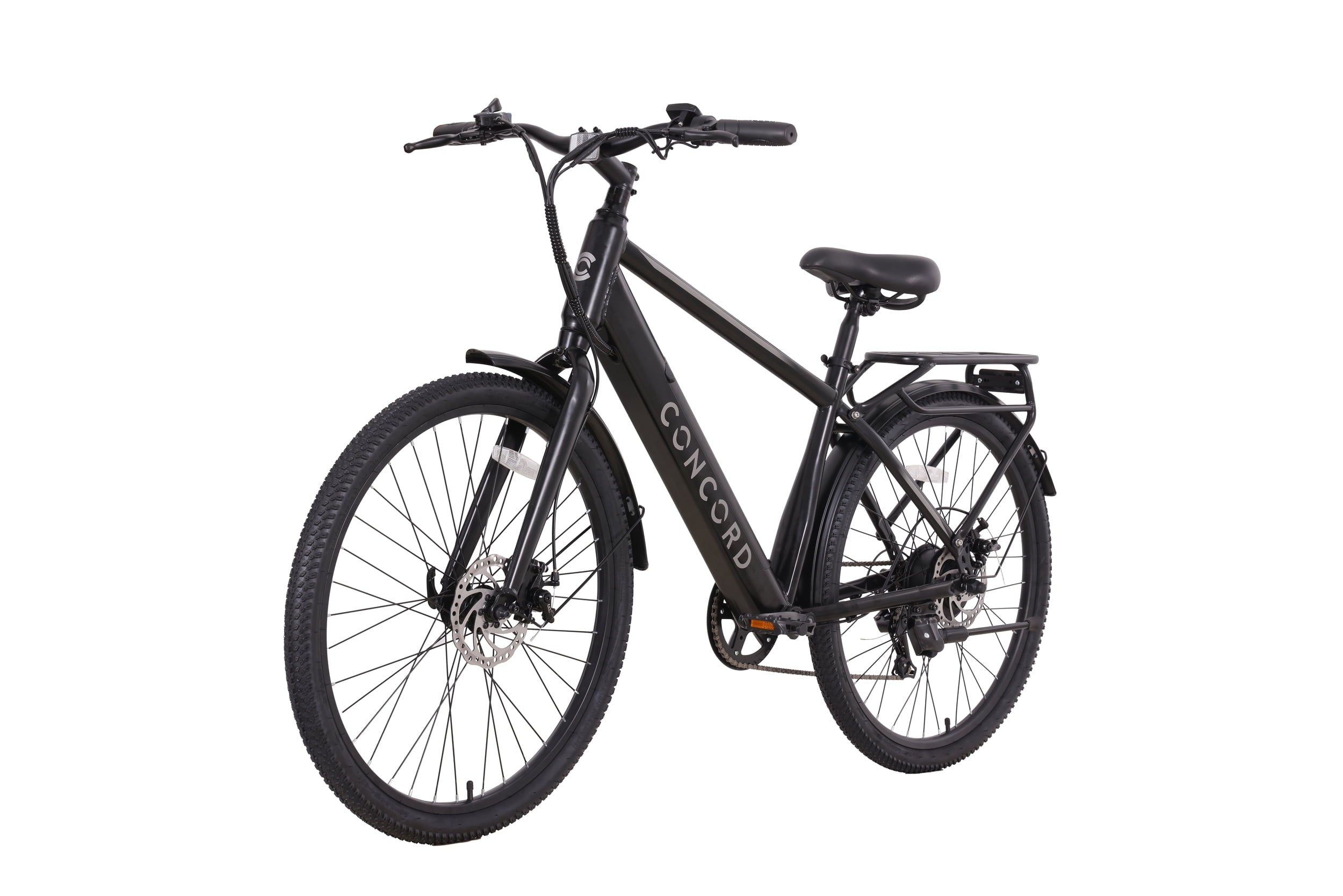 Concord Commutr 26'' Electric Bike, 350W Motor, Class 2, Black, Fits Riders 5'2-5'10 Electric Bikes